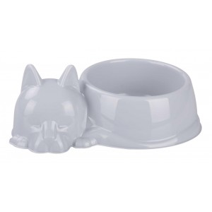 Миска для кошек Альтернатива Барсик 0.5 л серый