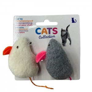 Набор игрушек для кота Cats Collection Мышки текстильных 132046 3.5*6 см 2 шт
