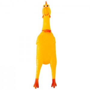 Игрушка-пищалка Рыжий Кот Курица 15 см