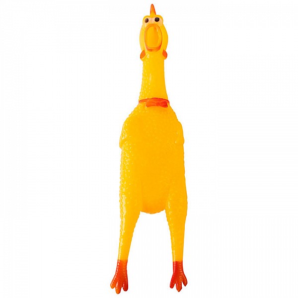 Игрушка-пищалка Рыжий Кот Курица 15 см