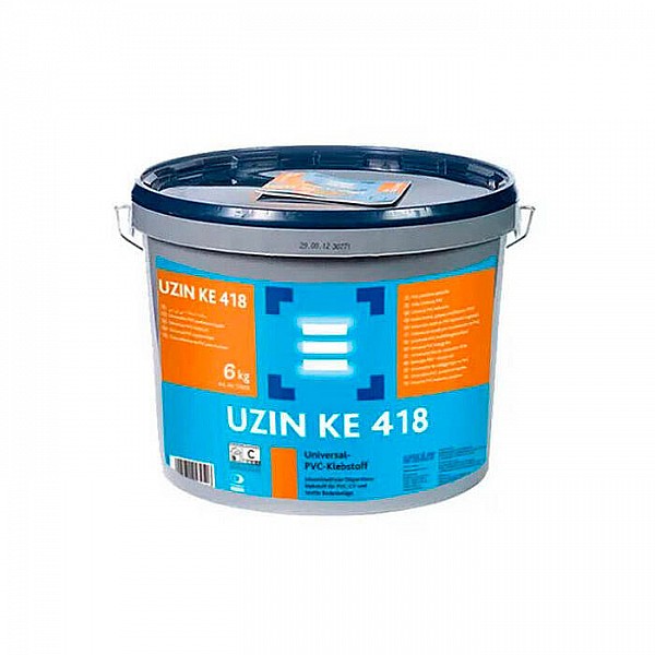 Клей Uzin KE 418 Cent универсальный для ПВХ и текстильных покрытий 6 кг