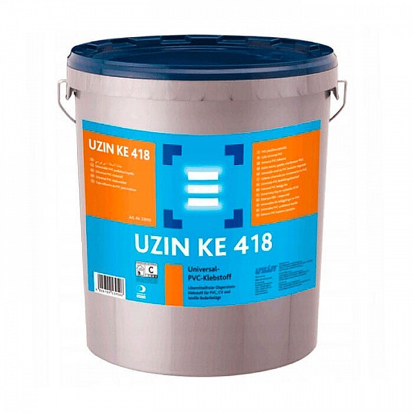 Клей Uzin KE 418 Cent универсальный для ПВХ и текстильных покрытий 14 кг