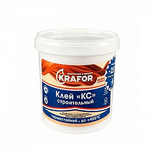 Клей Krafor КС строительный термостойкий для внутренних работ 1.5 кг