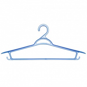 Вешалка для верхней одежды Optimplast Люкс синий металлик