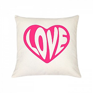 Подушка декоративная Matex Love Story Розовое Сердце 09-009 40*40*15 см молочный розовый