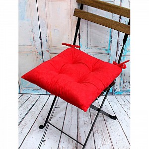 Подушка для сиденья Matex Velours Line 34-254 42*42*13 см ярко-красный. Изображение - 1