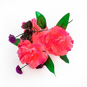 Букет ритуальный №82 Гвоздика с клевером. Изображение - 3