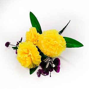 Букет ритуальный №82 Гвоздика с клевером. Изображение - 5