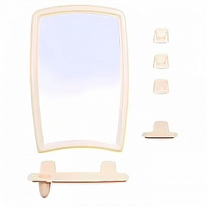 Набор зеркало для ванной комнаты Berossi 51с-2005 HB 04107000 светло-бежевый