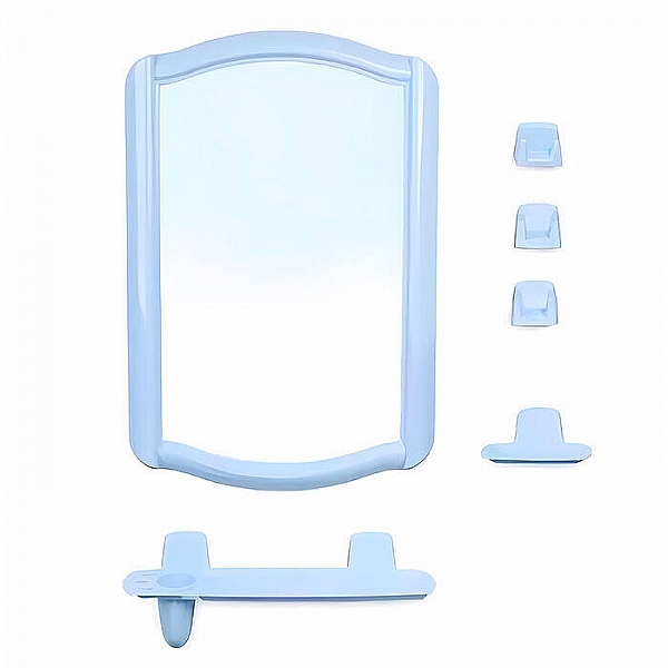 Набор зеркало для ванной комнаты Berossi 52с-2005 HB 04608000 светло-голубой