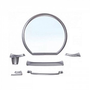 Набор зеркало для ванной комнаты Berossi Верона НВ 10117001 металлик