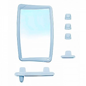 Набор зеркало для ванной комнаты Berossi 53с-2005 HB 05108000 светло-голубой