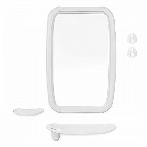 Набор зеркало для ванной комнаты Berossi Оптима НВ 06101000 снежно-белый