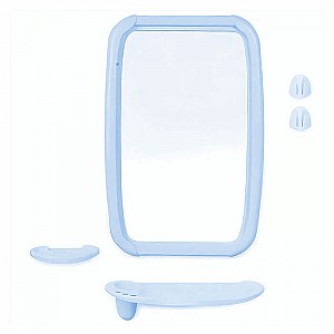 Набор зеркало для ванной комнаты Berossi Оптима НВ 06108000 светло-голубой