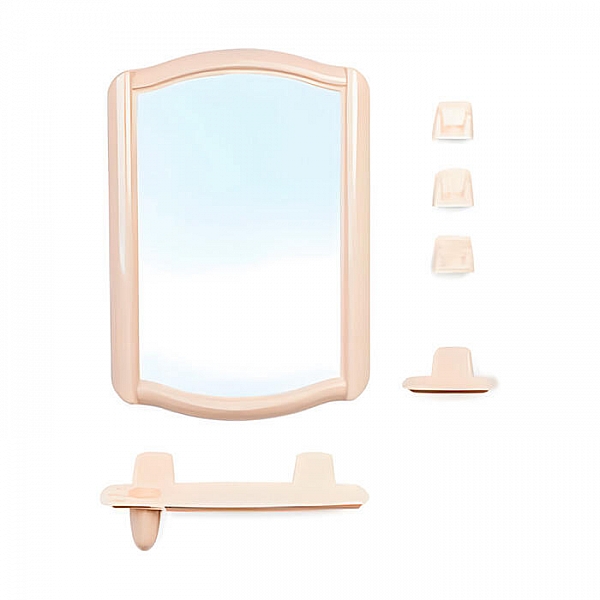 Набор зеркало для ванной комнаты Berossi 46 52с-2005 НВ 04607000 светло-бежевый