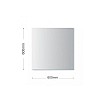Зеркало Алмаз-Люкс А-014 60*60 квадратное с полированной кромкой