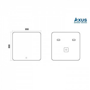 Зеркало Axus Tobo Eco Стандарт 800*800. Изображение - 2