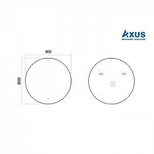 Зеркало Axus Volta Eco Стандарт 800*800. Изображение - 3