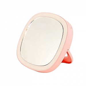 Зеркало косметическое Lucia LU215 розовое аккумулятор с подсветкой