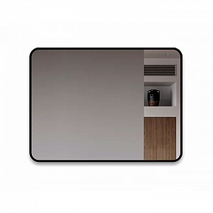 Зеркало Алмаз-Люкс Д-046 800*600 с шлифованной кромкой и УФ-печатью фигурное черный