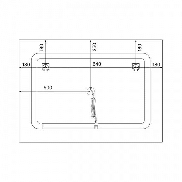 Зеркало Iddis Zodiac ZOD1000i98 700*1000 мм