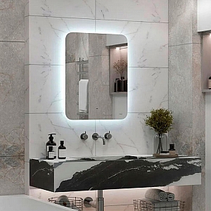 Зеркало Aquazon Harmony Led холодная подсветка 600*700 мм. Изображение - 3