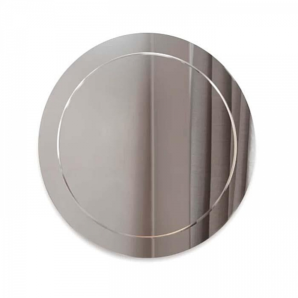 Зеркало Алмаз-Люкс Г-058 с полированной кромкой и гравировкой круглое 650 мм