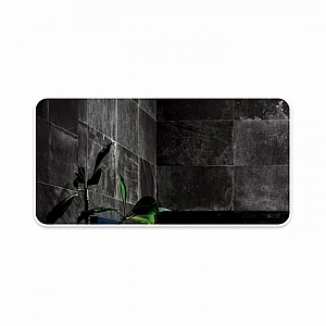 Зеркало Алмаз-Люкс Д-054 со шлифованной кромкой  и УФ-печатью 1000*500 мм белое