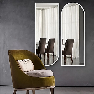 Зеркало Алмаз-Люкс Д-057 со шлифованной кромкой и УФ-печатью 1100*400 мм белое. Изображение - 4