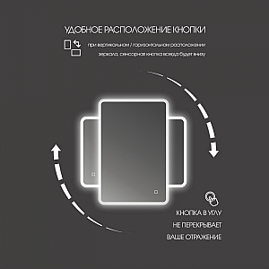 Зеркало Алмаз-Люкс ЗП-36 600*1050 мм с подсветкой. Изображение - 5