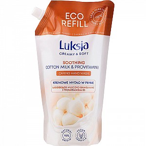 Мыло жидкое Luksja Creamy & Soft Soothing Cotton Milk & Provitamin B5 400 мл