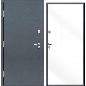 Дверь Nord Doors 70 наружная стальная глухая левая 2060*980 мм RAL 7016 RAL 9003 муар