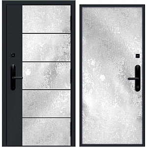 Дверь Nord Doors Амати правая 980*2060 мм внутренняя комбинированная глухая slotex 1100 Y