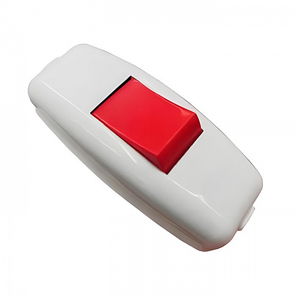 Выключатель EL-BI 505-000301-806 для бра белый-красный