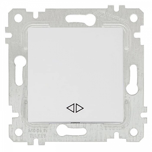 Выключатель перекрестный Mutlusan Rita 2200 408 0101 1 клавиша белый