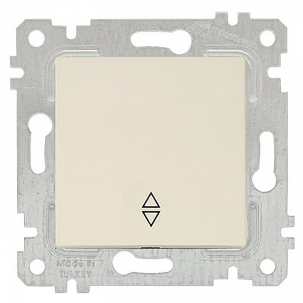 Выключатель проходной Mutlusan Rita 2200 403 0102 слоновая кость