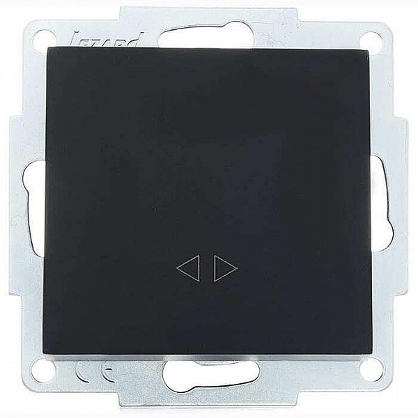 Выключатель перекрестный Lezard Vesna 742-4288-107 1 клавиша черный бархат