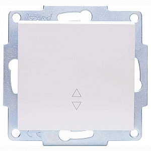 Выключатель проходной Lezard Vesna 742-3088-105 1 клавиша жемчужно-белый перламутр