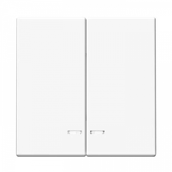 Выключатель Systeme Electric ArtGallery GAL000153 2 клавиши с подсветкой белый