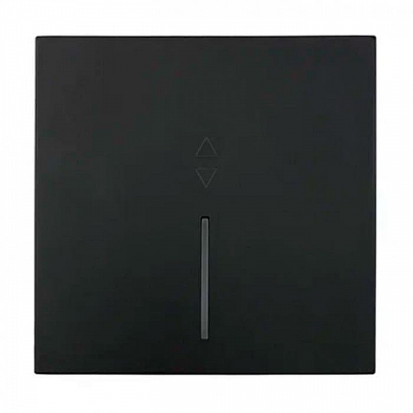 Выключатель проходной Lezard Zima 704-4288-114QC 1 клавиша безвинтовой с подсветкой черный бархат