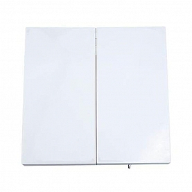 Выключатель Lezard Zima 704-0288-101QC 2 клавиши безвинтовой белый