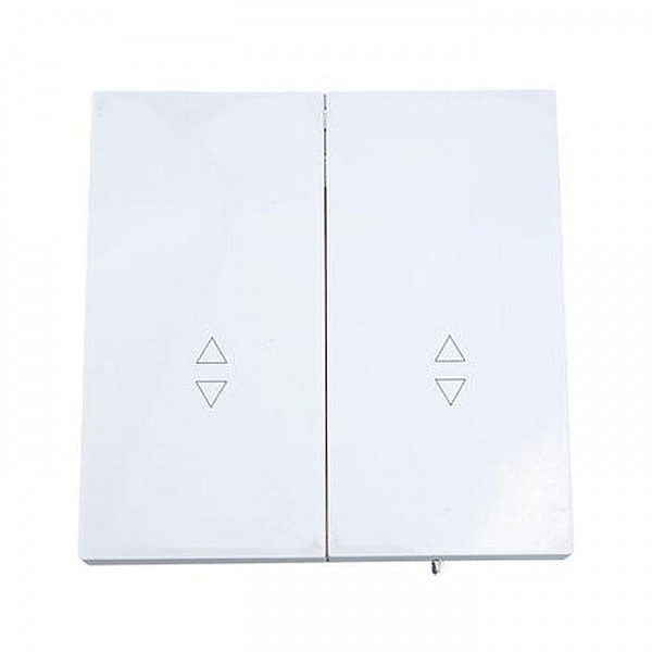 Выключатель проходной Lezard Zima 704-0288-106QC 2 клавиши безвинтовой белый