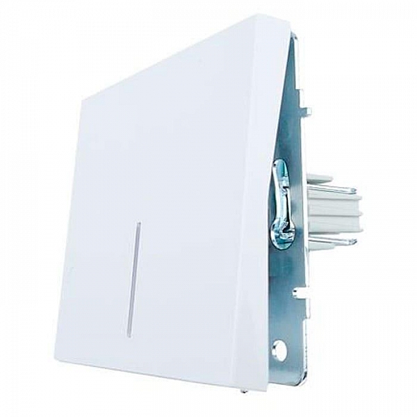 Выключатель Lezard Zima 704-0288-111QC 1 клавиша безвинтовой с подсветкой белый