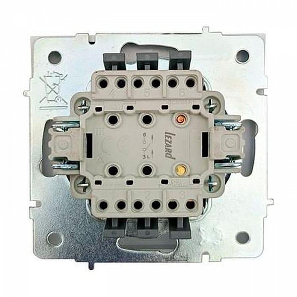 Выключатель Lezard Zima 704-0288-111QC 1 клавиша безвинтовой с подсветкой белый