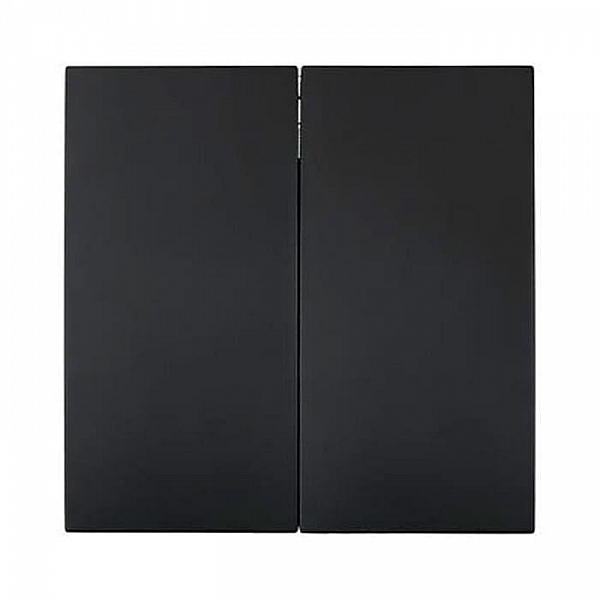 Выключатель Lezard Zima 704-4288-101QC 2 клавиши безвинтовой черный бархат