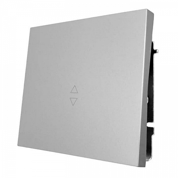 Выключатель проходной Lezard Zima 704-7488-105QC 1 клавиша безвинтовой матовый серый