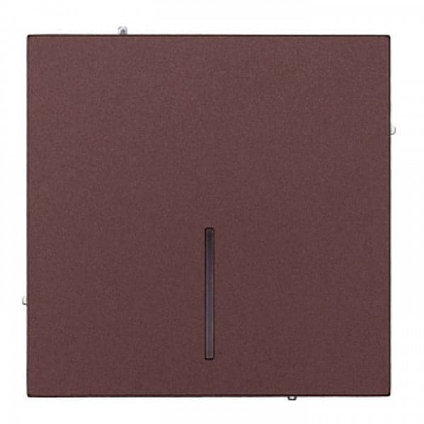 Выключатель Lezard Zima 704-7388-111QC 1 клавиша безвинтовой с подсветкой шоколад