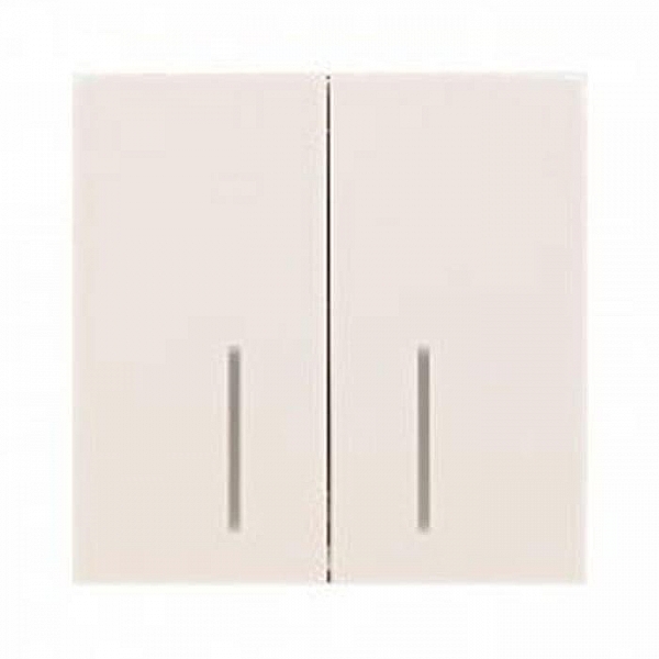 Выключатель Lezard Zima 704-9088-112QC 2 клавиши безвинтовой с подсветкой слоновая кость