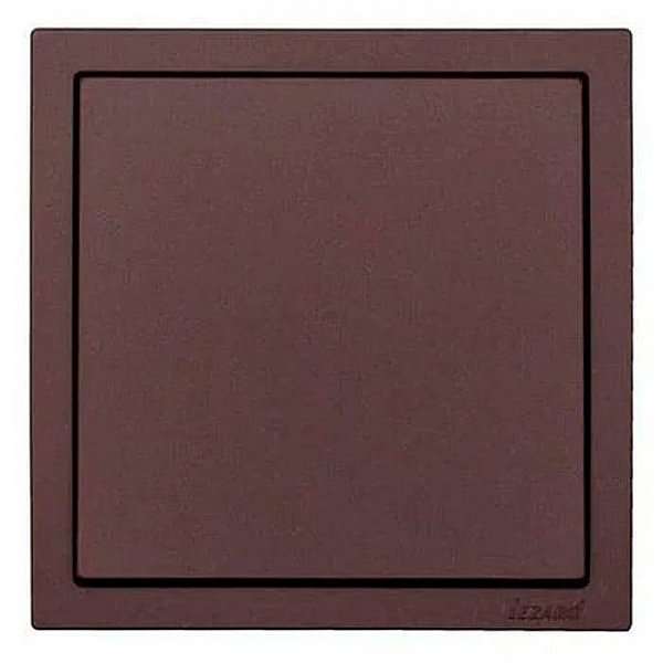 Выключатель Lezard Zima 704-7388-100QC 1 клавиша безвинтовой шоколад