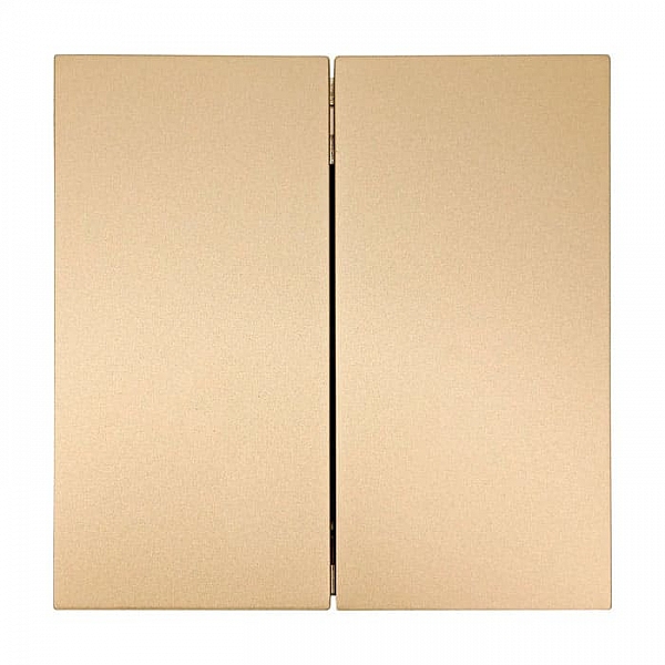 Выключатель Lezard Zima 704-3688-101QC 2 клавиши безвинтовой золото